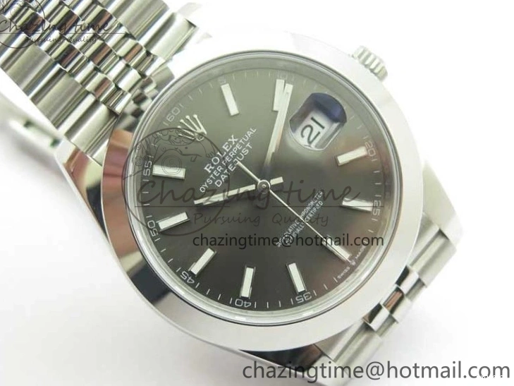 41 Gray Best Dial 904L VS3235 on 1:1 Jubilee VSF Edition DateJust SS 126330 Bracelet 0118